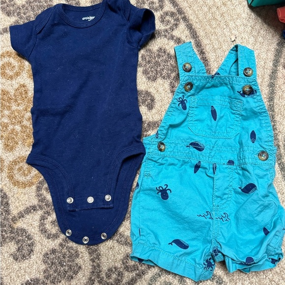 Carter's Teal Octopus Print Outfit - Picture 1 of 4